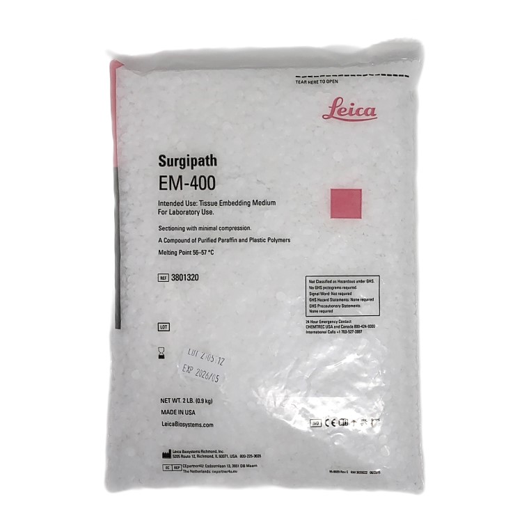 EM-400 Embedding Medium Paraffin photo produit Back View L