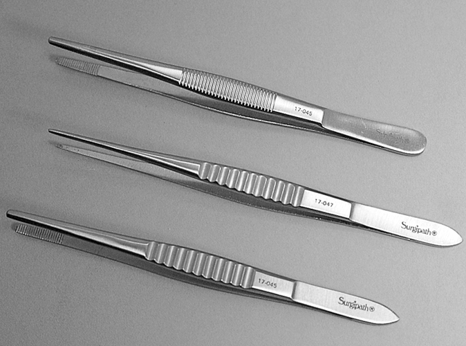 Thumb Dressing Forceps photo produit Front View S