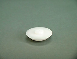 Retaining device P for wax station product photo