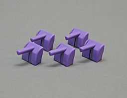 Clips, assy. - purple, pack of 5 product photo